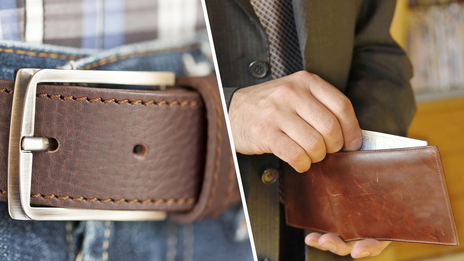 Belt buckle and wallet from Marshal Wallets